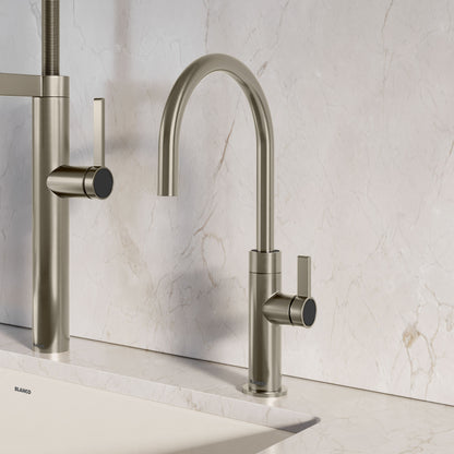 Satin Platinum - BLANCO Culina II High Arc Beverage Faucet - RO Compatible