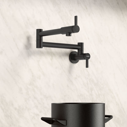 Matte Black - BLANCO Culina II Wall-Mounted Pot Filler
