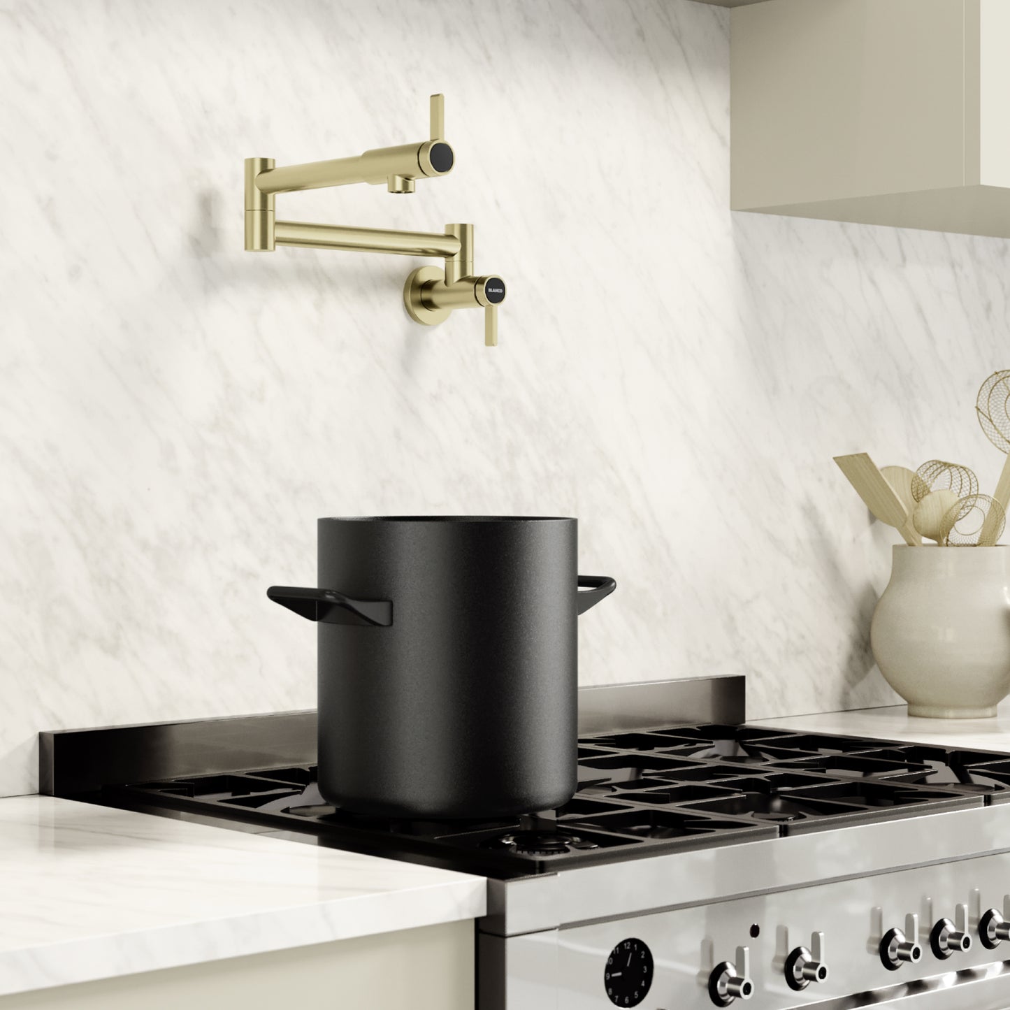 Satin Gold - BLANCO Culina II Wall-Mounted Pot Filler