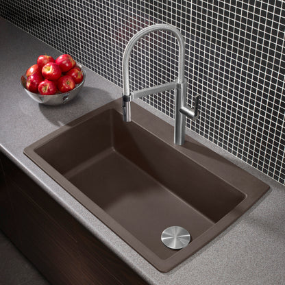 Café - BLANCO Diamond SILGRANIT 33.5" Super Single Dual Mount Kitchen Sink