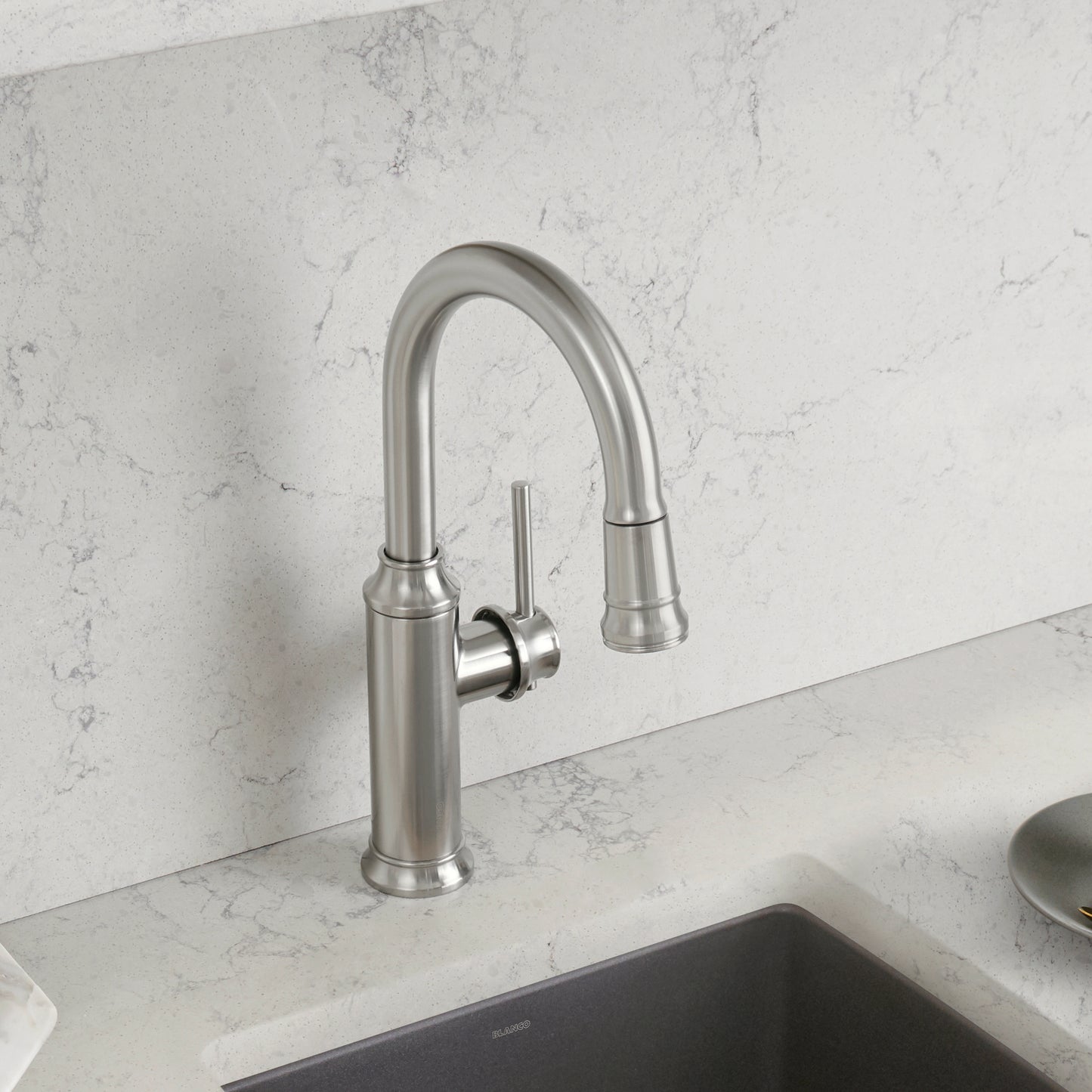 Pvd Steel - BLANCO Empressa Pull-Down Bar Faucet