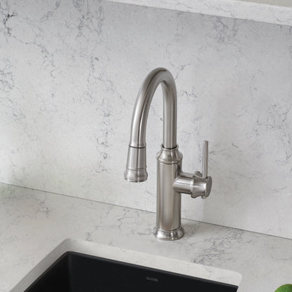 Pvd Steel - BLANCO Empressa Pull-Down Bar Faucet