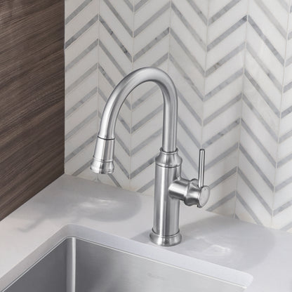 Pvd Steel - BLANCO Empressa Pull-Down Bar Faucet
