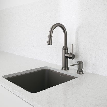 Satin Dark Steel - BLANCO Empressa Pull-Down Bar Faucet