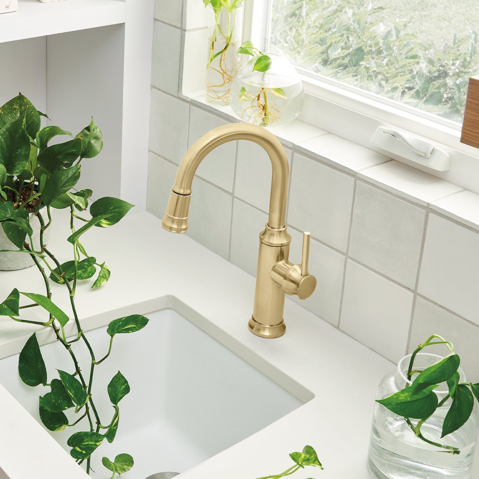Satin Gold - BLANCO Empressa Pull-Down Bar Faucet