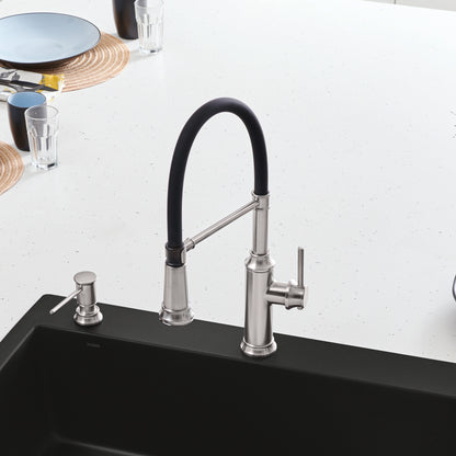 Pvd Steel - BLANCO Empressa Semi-Pro Pull-Down Dual-Spray Kitchen Faucet