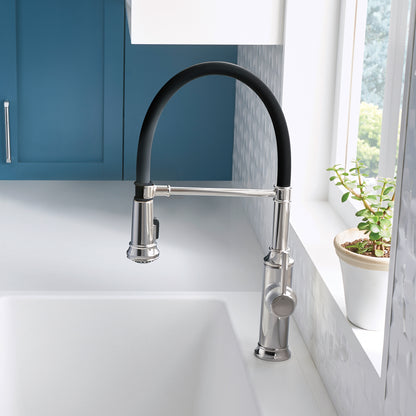 Pvd Steel - BLANCO Empressa Semi-Pro Pull-Down Dual-Spray Kitchen Faucet