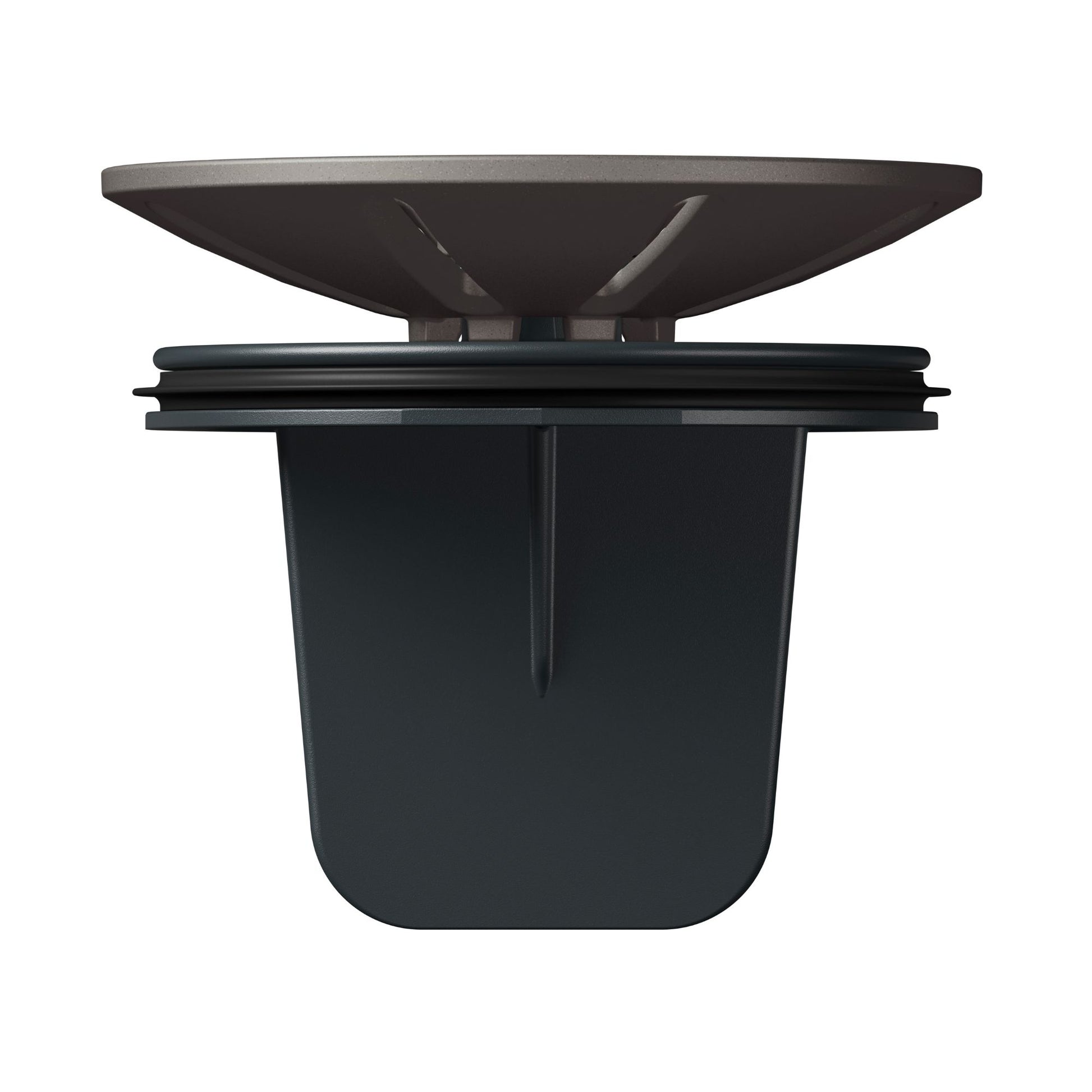 Volcano Gray - BLANCO Essential Silgranit Color-Matched Disposal Flange Insert with Waste Scraper
