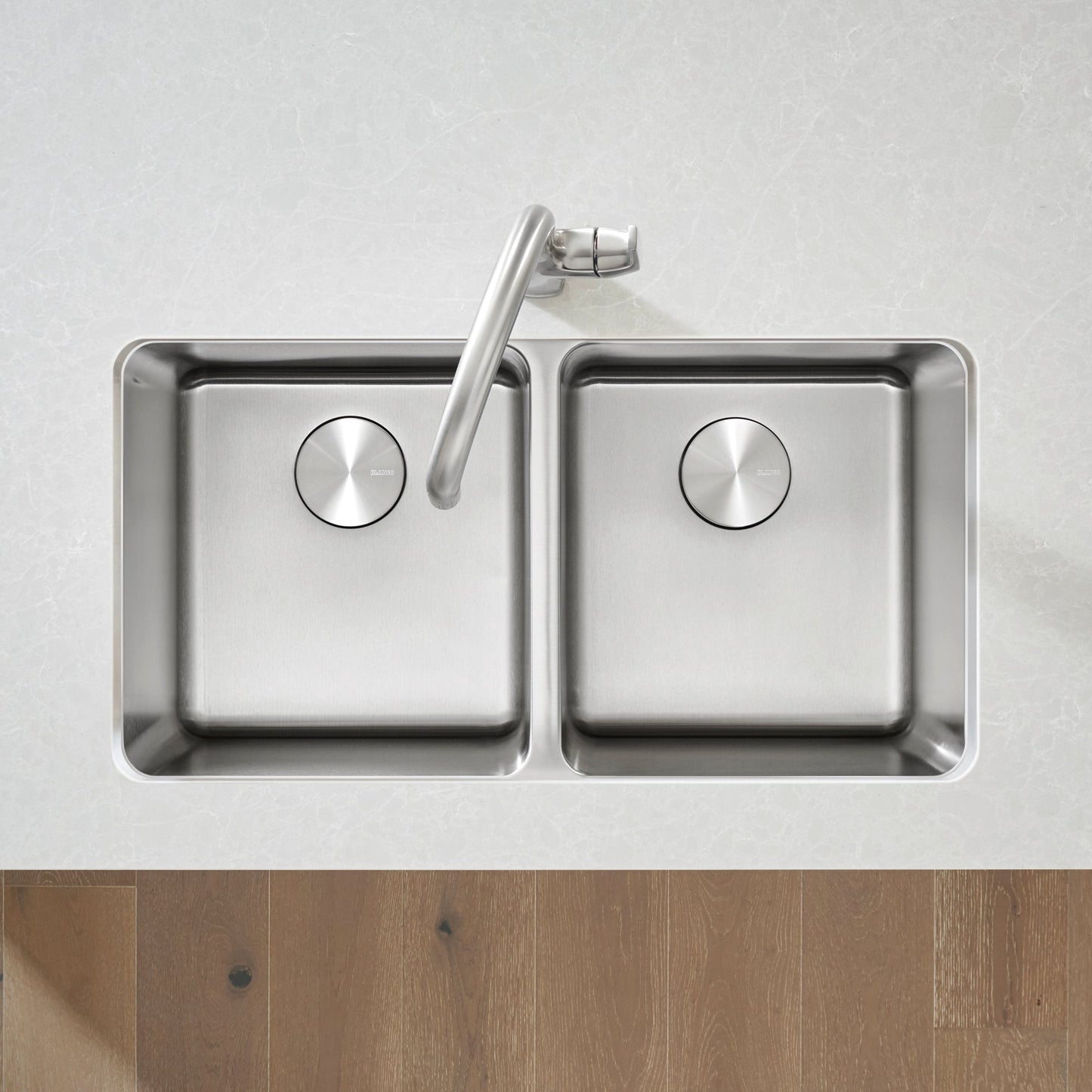 BLANCO Formera 33" 50/50 Double Bowl Undermount Stainless Steel Kitchen Sink