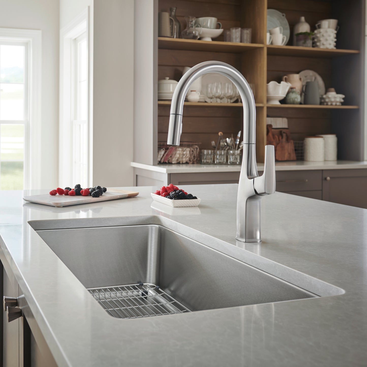 Satin Polished Finish - BLANCO Formera 33" Super Single Undermount Stainless Steel Kitchen Sink
