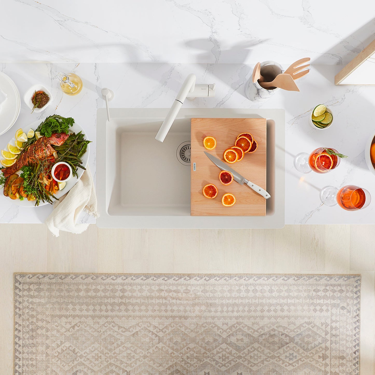BLANCO Ikon/Vintera Beechwood Floating Cutting Board