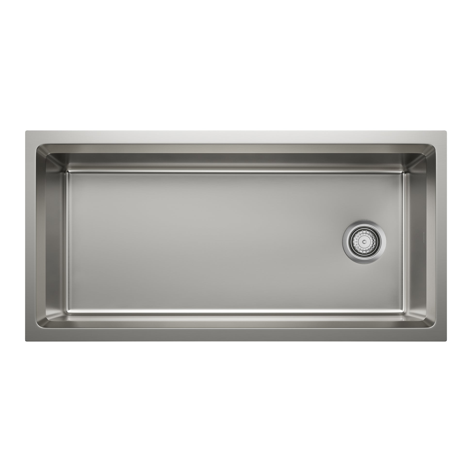 Satin Polish - BLANCO Inteos 39" Single Bowl Reversible Undermount Stainless Steel Workstation Kitchen Sink