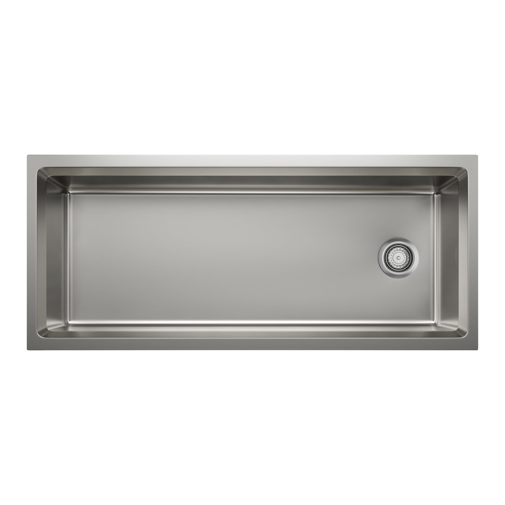 Satin Brushed Finish - BLANCO Inteos 45" Single Bowl Reversible Undermount Stainless Steel Workstation Kitchen Sink