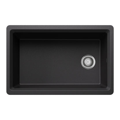 Anthracite - BLANCO Inteos SILGRANIT 30" Single Bowl Reversible Undermount Workstation Kitchen Sink