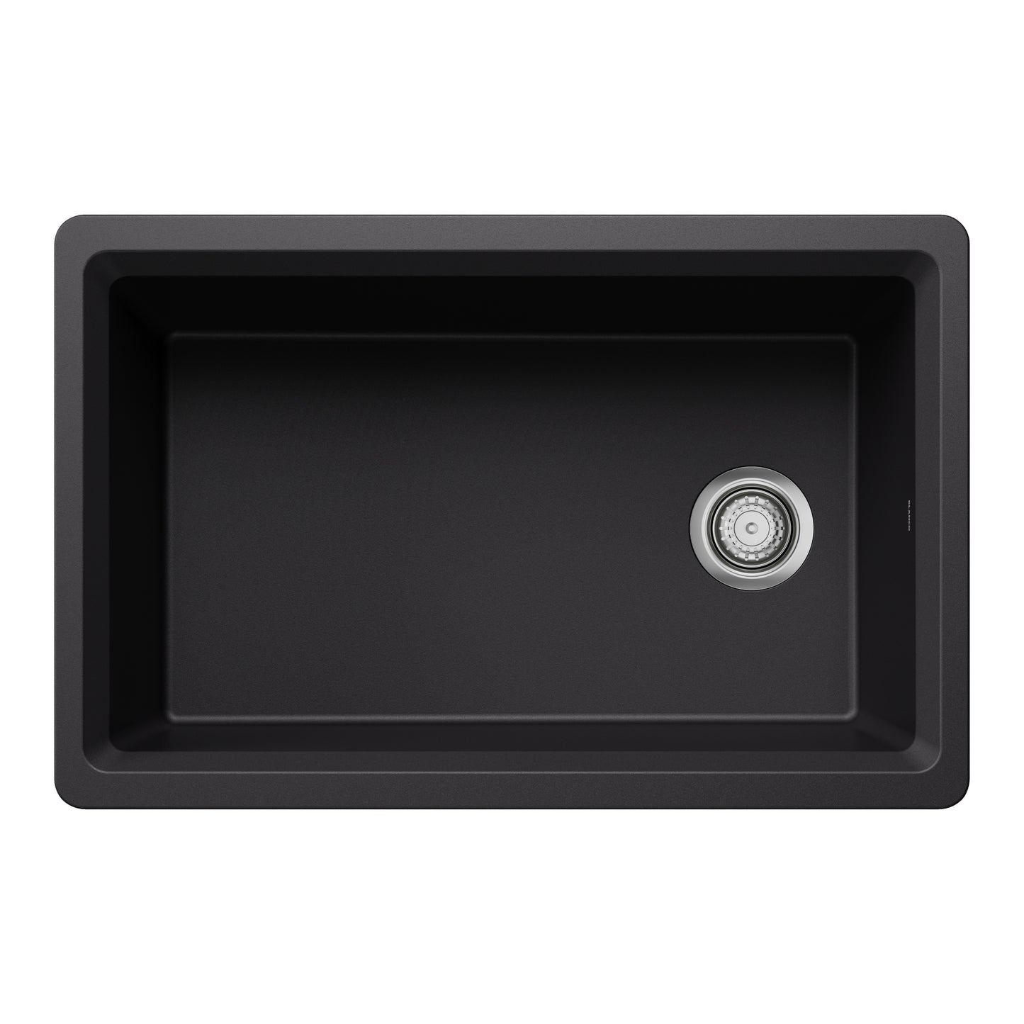 Coal Black - BLANCO Inteos SILGRANIT 30" Single Bowl Reversible Undermount Workstation Kitchen Sink