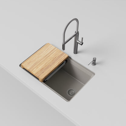 Truffle - BLANCO Inteos SILGRANIT 30" Single Bowl Reversible Undermount Workstation Kitchen Sink