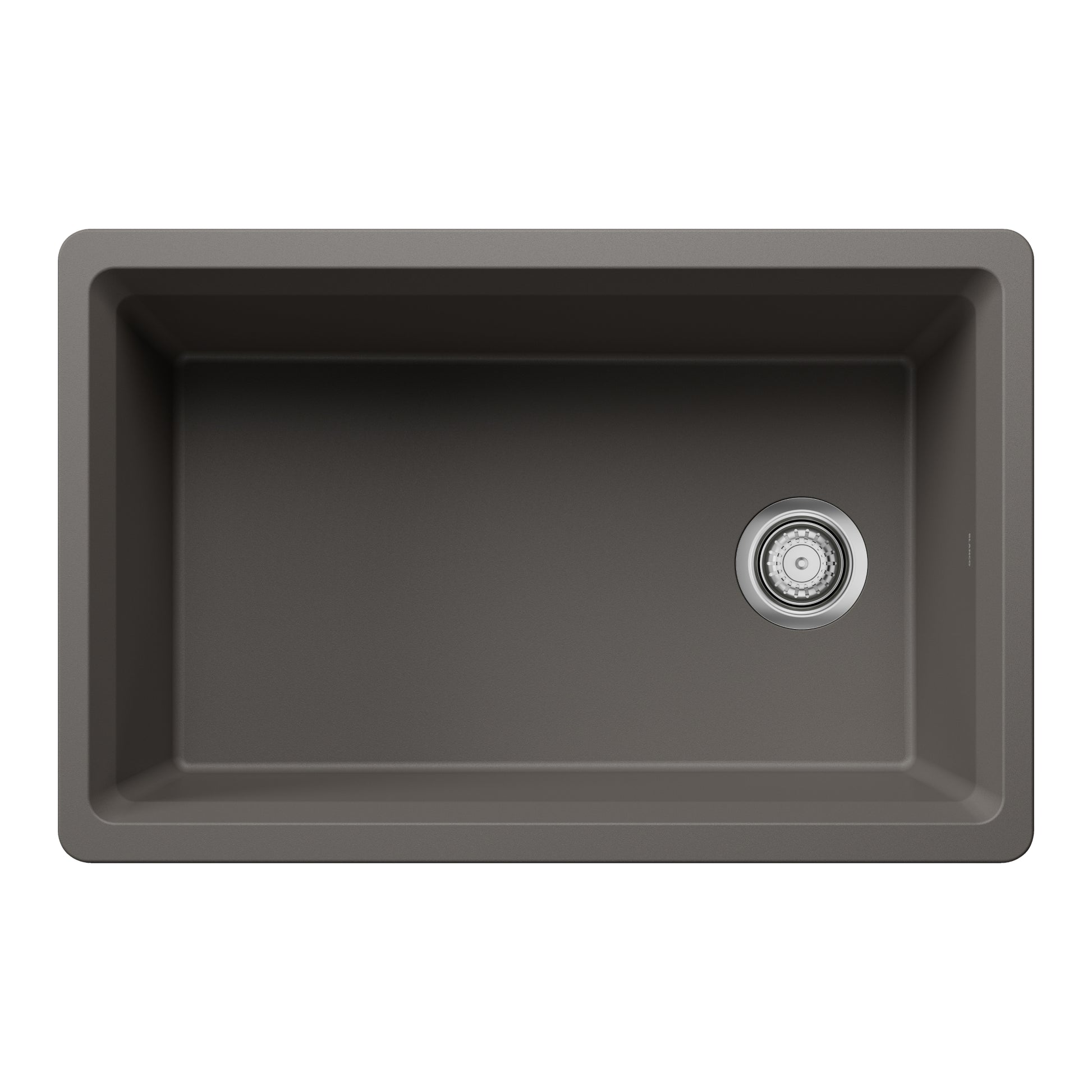 Volcano Gray - BLANCO Inteos SILGRANIT 30" Single Bowl Reversible Undermount Workstation Kitchen Sink