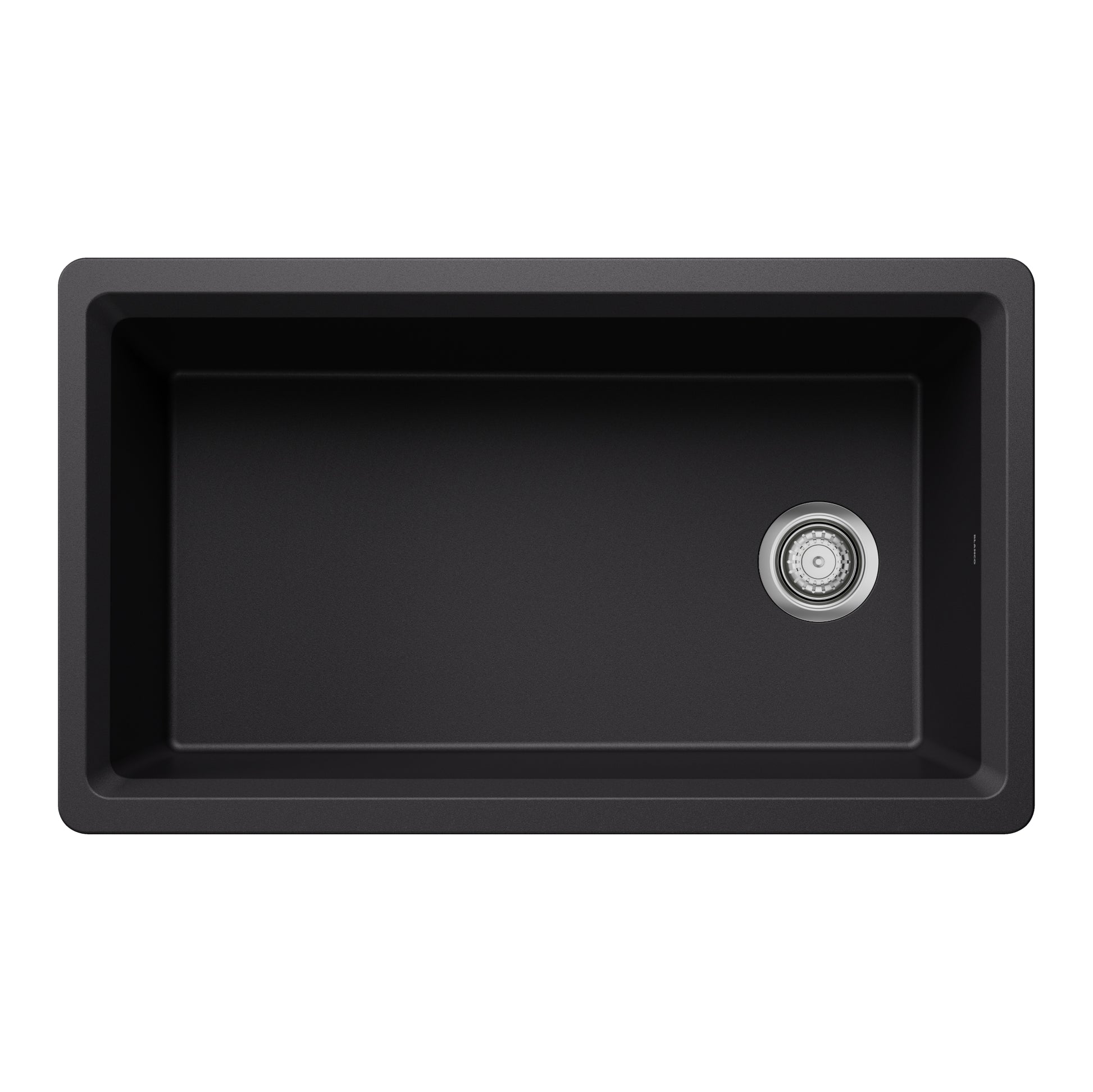 Coal Black - BLANCO Inteos SILGRANIT 33" Single Bowl Reversible Undermount Workstation Kitchen Sink