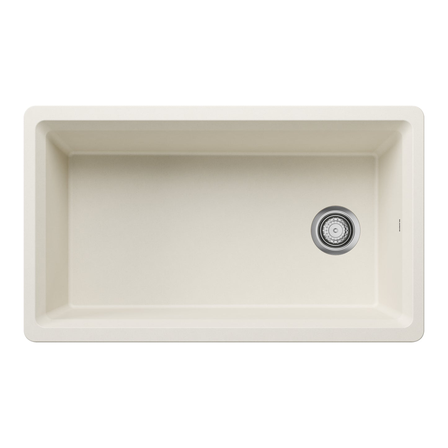 Soft White - BLANCO Inteos SILGRANIT 33" Single Bowl Reversible Undermount Workstation Kitchen Sink