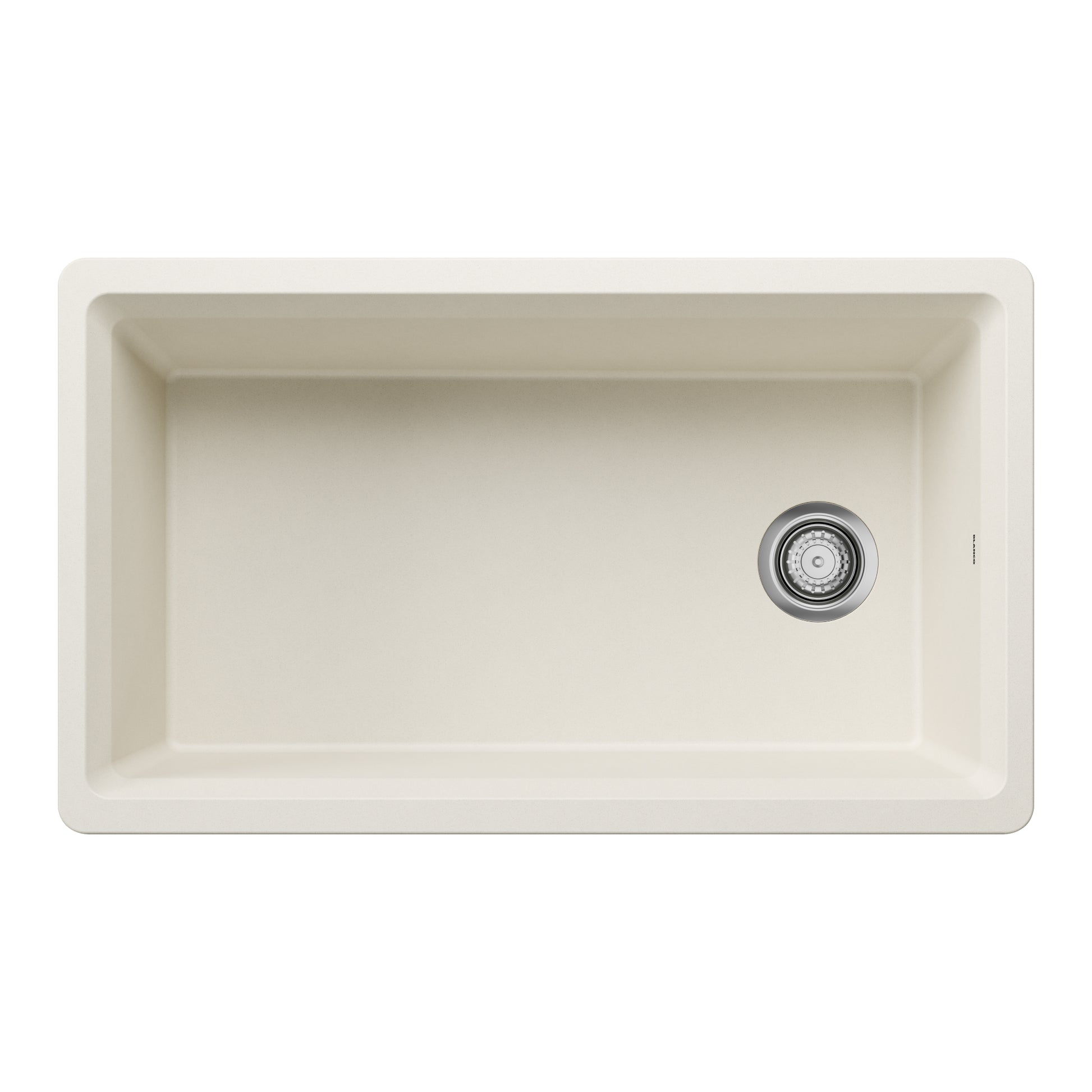 Soft White - BLANCO Inteos SILGRANIT 33" Single Bowl Reversible Undermount Workstation Kitchen Sink