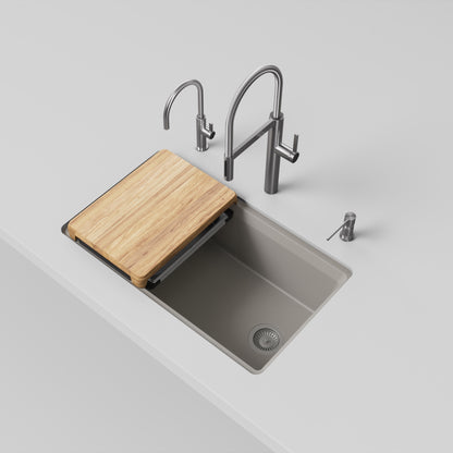Truffle - BLANCO Inteos SILGRANIT 33" Single Bowl Reversible Undermount Workstation Kitchen Sink