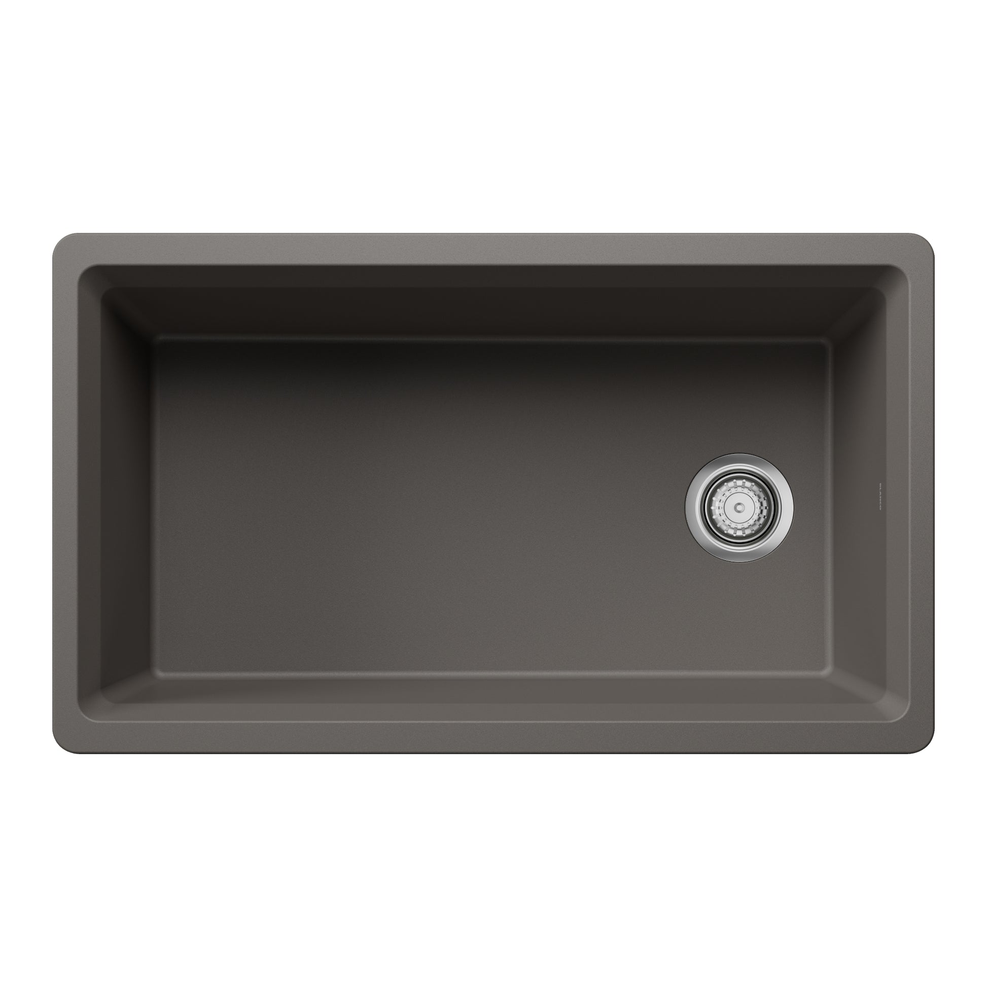 Volcano Gray - BLANCO Inteos SILGRANIT 33" Single Bowl Reversible Undermount Workstation Kitchen Sink