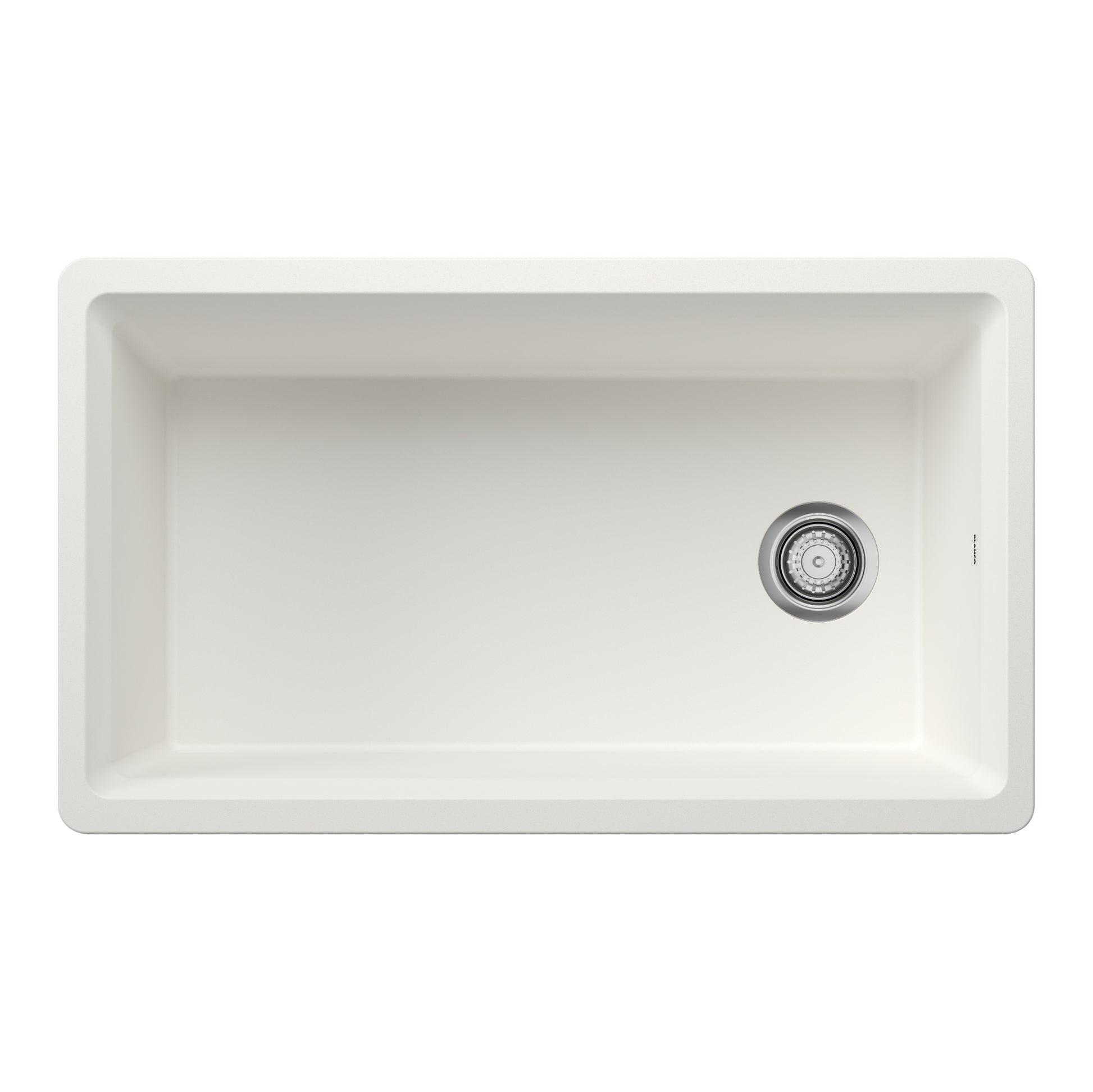 White - BLANCO Inteos SILGRANIT 33" Single Bowl Reversible Undermount Workstation Kitchen Sink