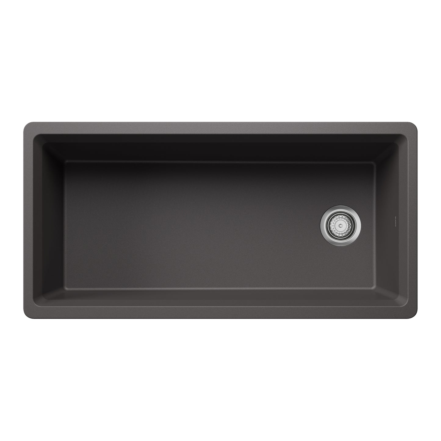 Cinder - BLANCO Inteos SILGRANIT 39" Single Bowl Reversible Undermount Workstation Kitchen Sink