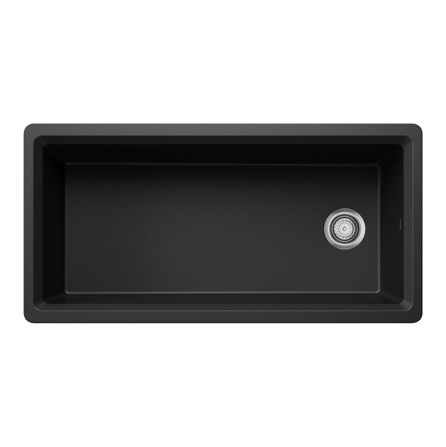 Coal Black - BLANCO Inteos SILGRANIT 39" Single Bowl Reversible Undermount Workstation Kitchen Sink