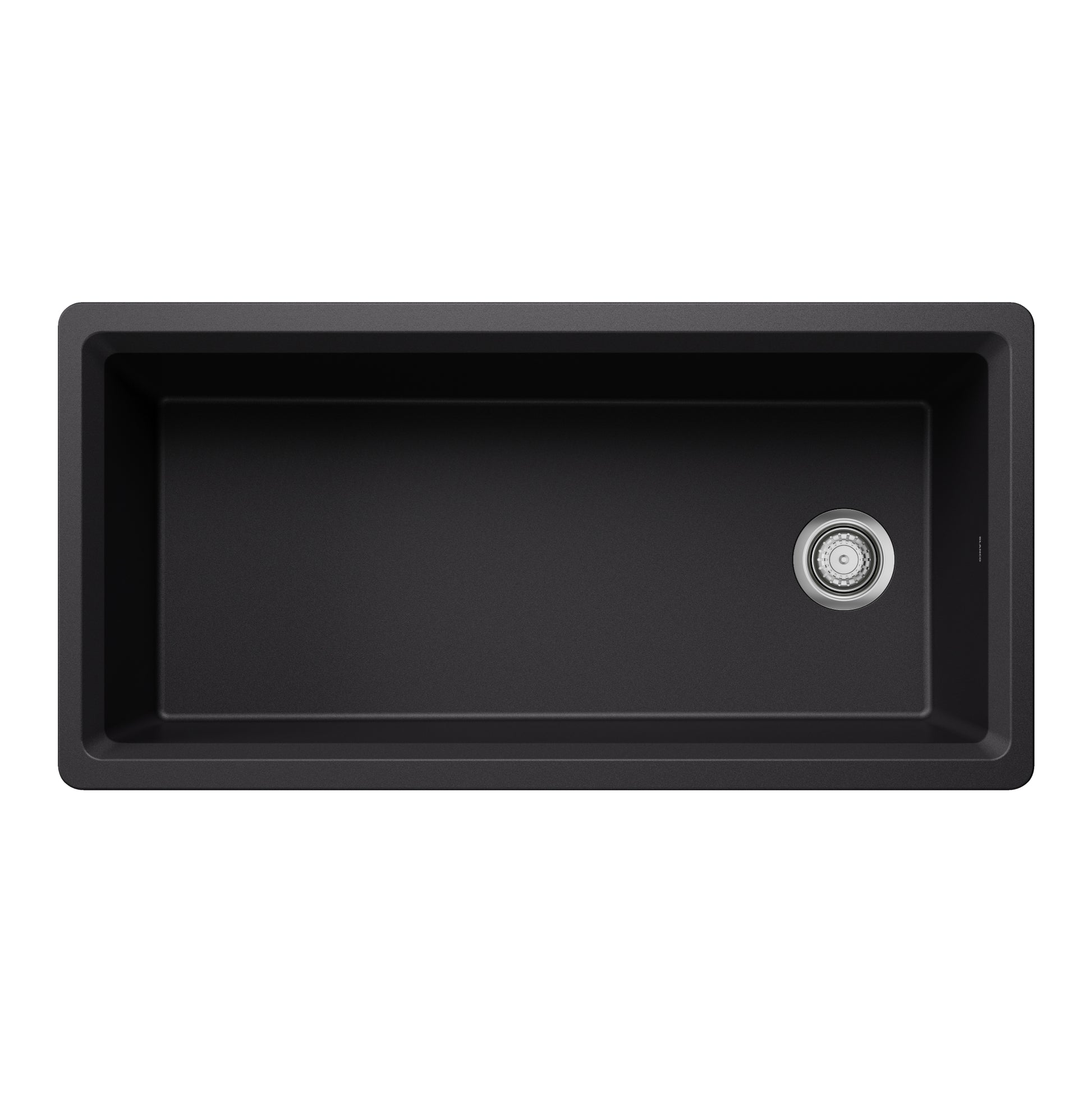 Coal Black - BLANCO Inteos SILGRANIT 39" Single Bowl Reversible Undermount Workstation Kitchen Sink