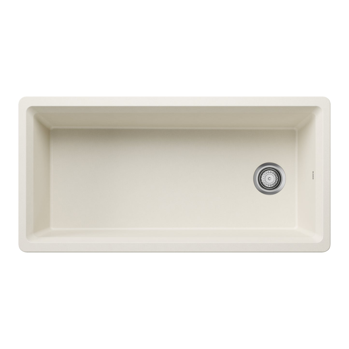 Soft White - BLANCO Inteos SILGRANIT 39" Single Bowl Reversible Undermount Workstation Kitchen Sink