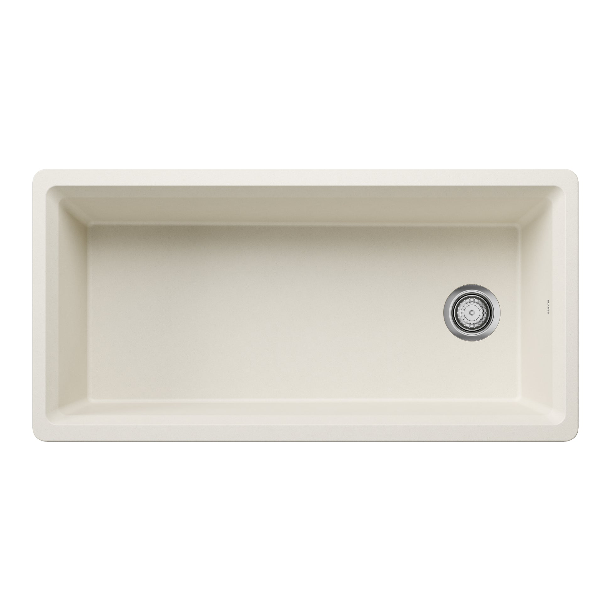 Soft White - BLANCO Inteos SILGRANIT 39" Single Bowl Reversible Undermount Workstation Kitchen Sink