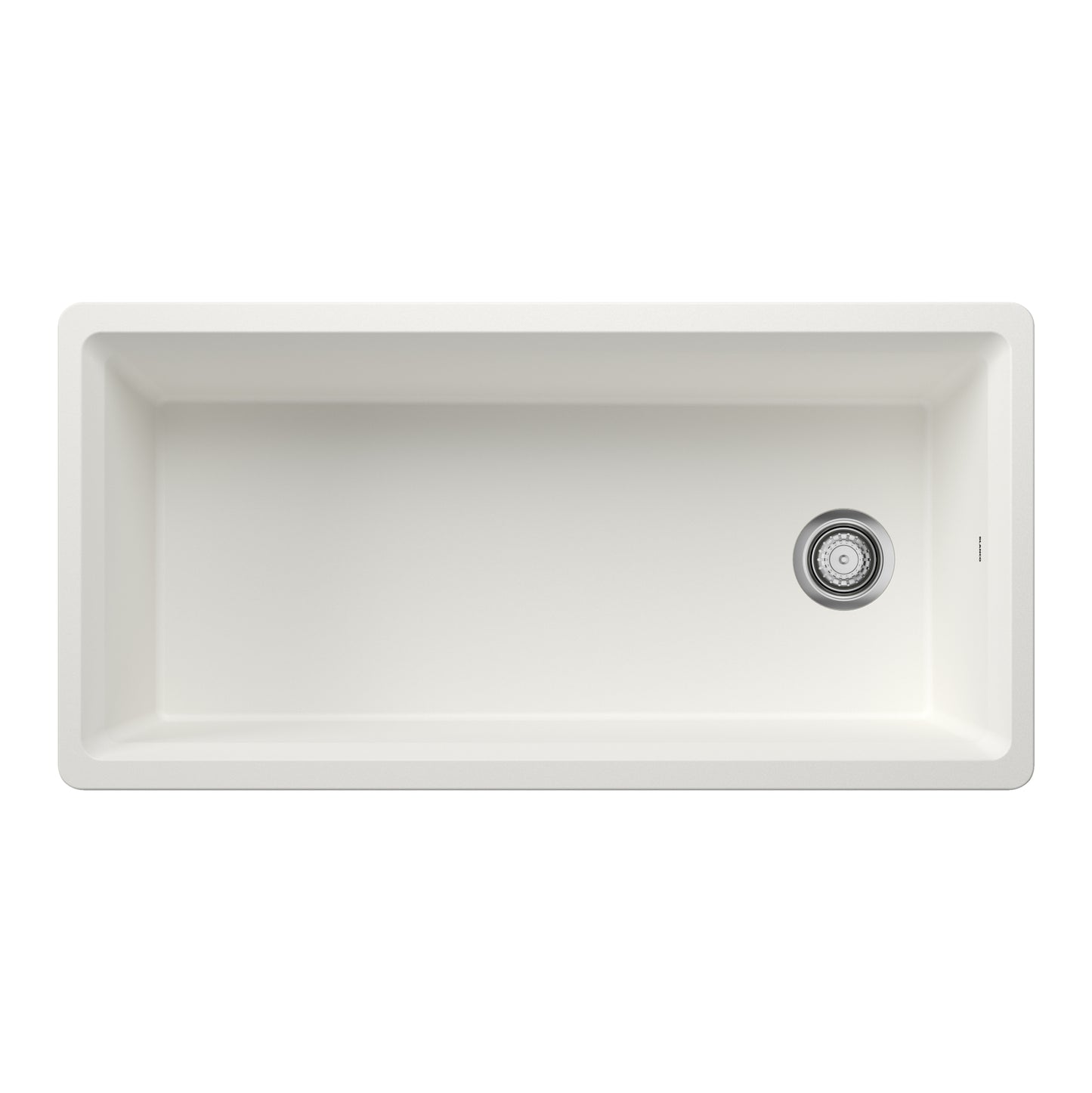 White - BLANCO Inteos SILGRANIT 39" Single Bowl Reversible Undermount Workstation Kitchen Sink