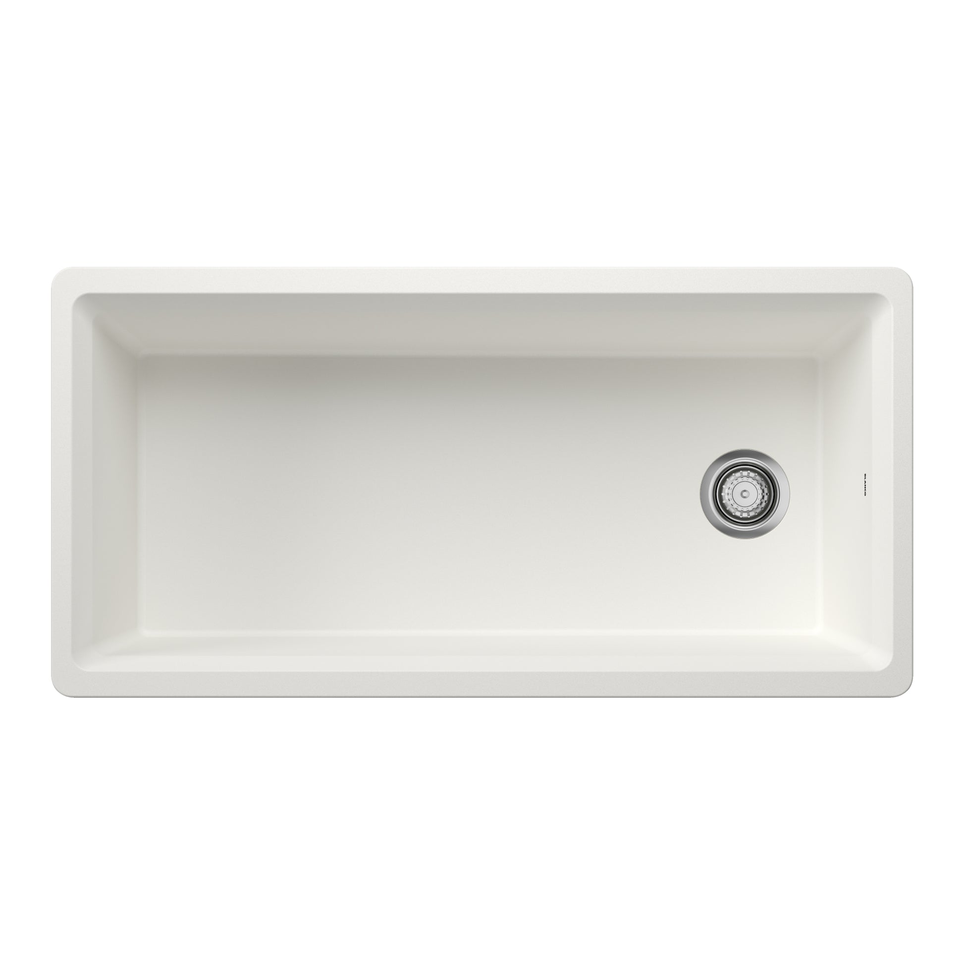 White - BLANCO Inteos SILGRANIT 39" Single Bowl Reversible Undermount Workstation Kitchen Sink
