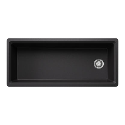 Anthracite - BLANCO Inteos SILGRANIT 45" Single Bowl Reversible Undermount Workstation Kitchen Sink