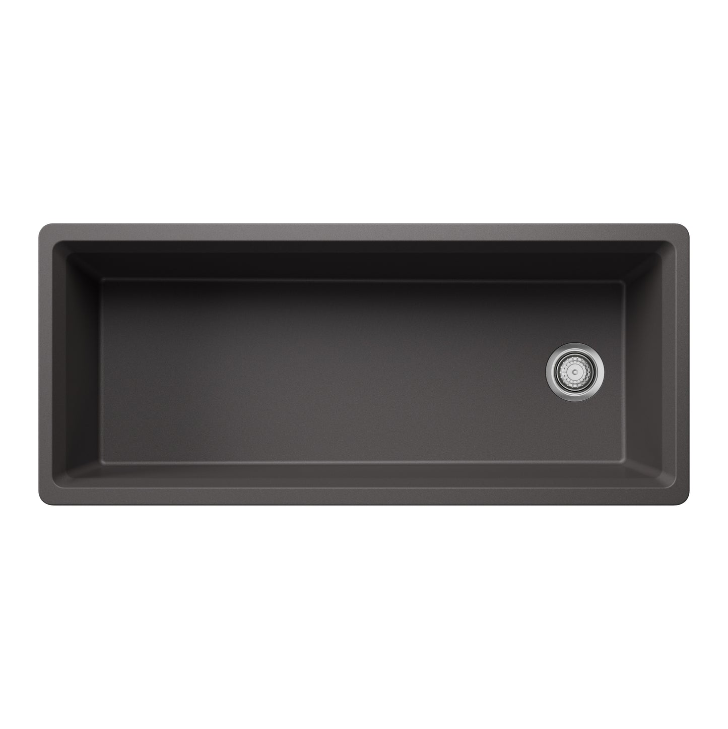 Cinder - BLANCO Inteos SILGRANIT 45" Single Bowl Reversible Undermount Workstation Kitchen Sink