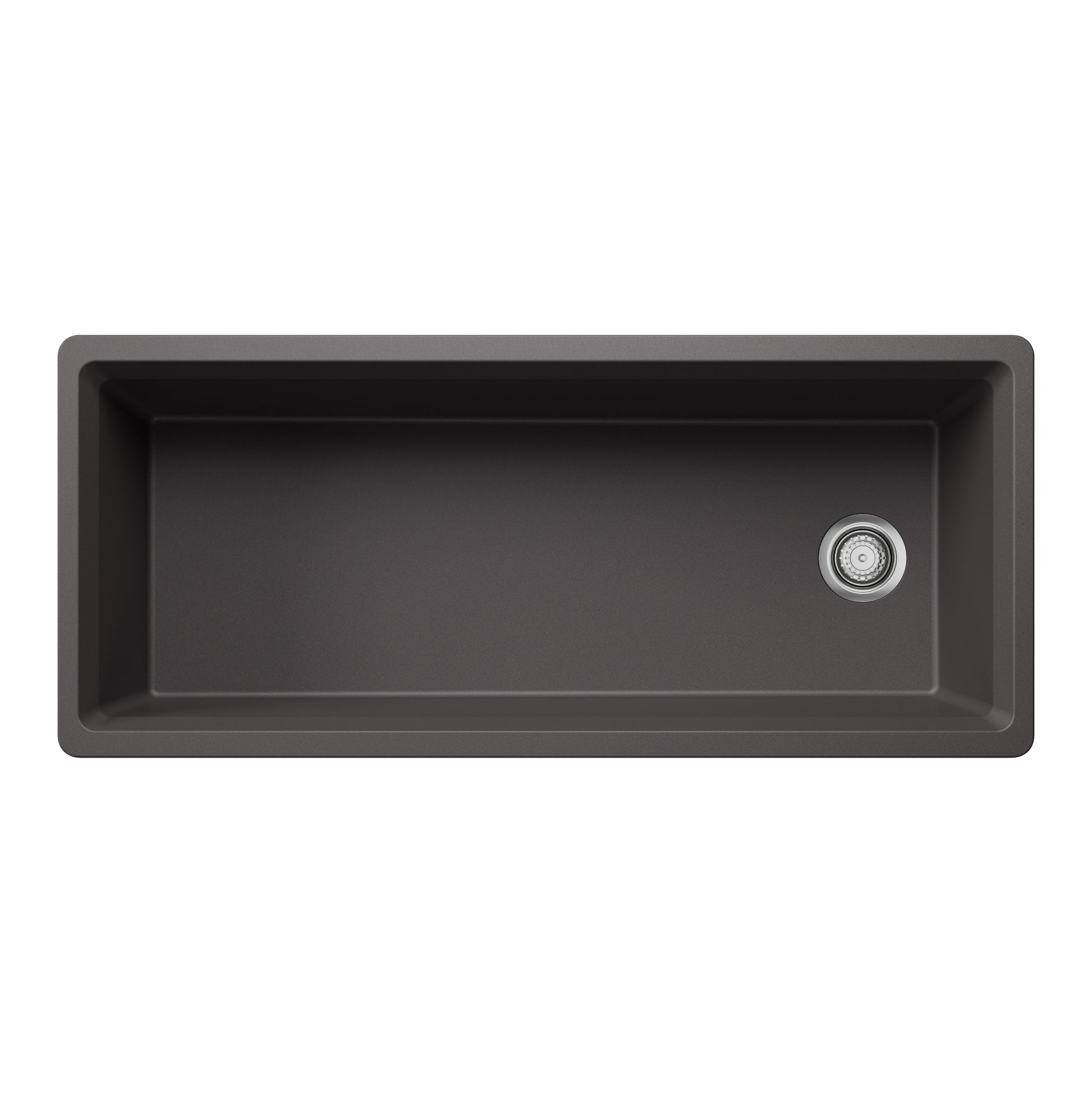 Cinder - BLANCO Inteos SILGRANIT 45" Single Bowl Reversible Undermount Workstation Kitchen Sink