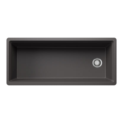 Cinder - BLANCO Inteos SILGRANIT 45" Single Bowl Reversible Undermount Workstation Kitchen Sink