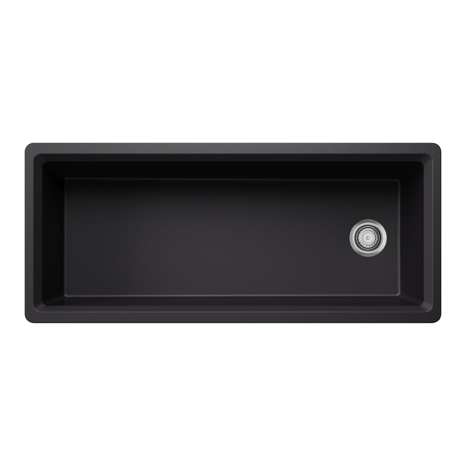 Coal Black - BLANCO Inteos SILGRANIT 45" Single Bowl Reversible Undermount Workstation Kitchen Sink