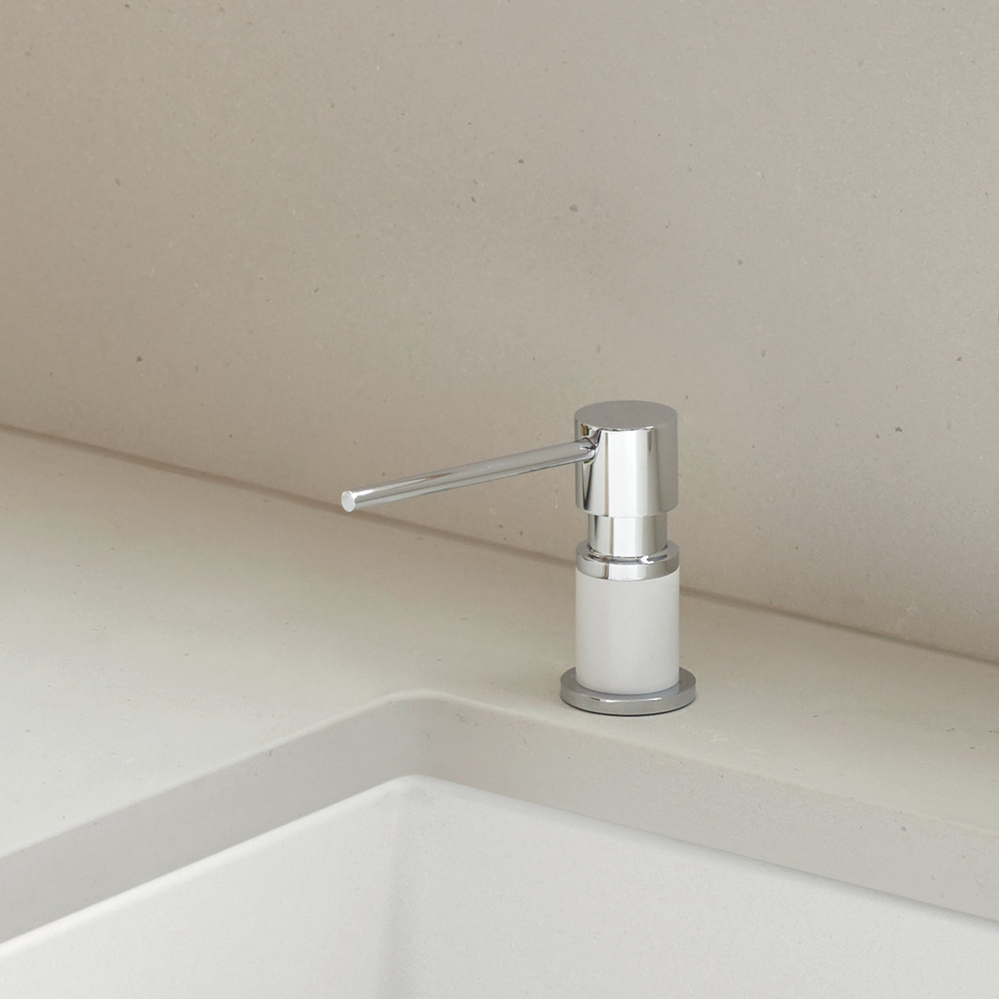 Chrome/White - BLANCO Lato Soap Dispenser