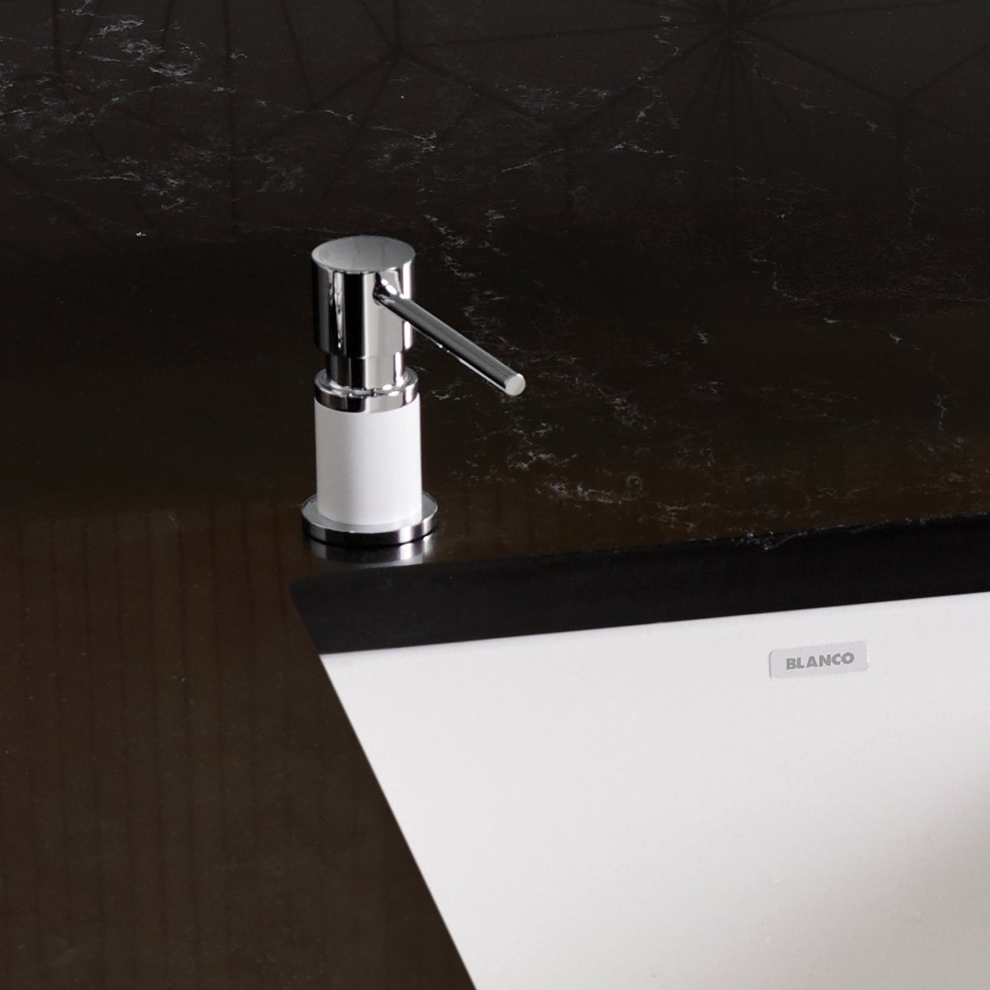 Chrome/White - BLANCO Lato Soap Dispenser