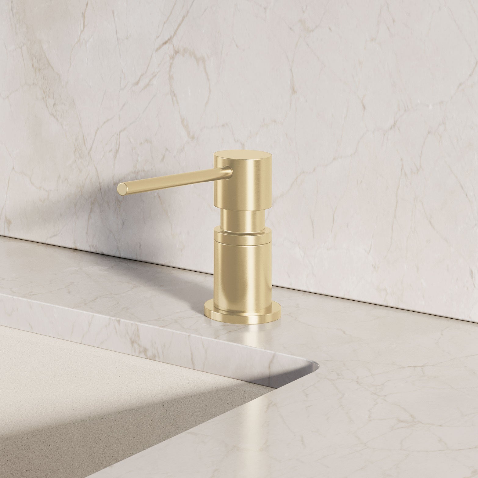 Satin Gold - BLANCO Lato Soap Dispenser