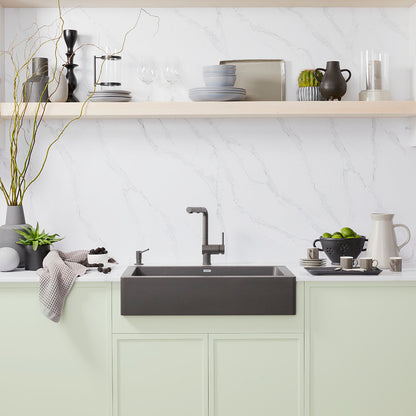 Cinder - BLANCO Linus Low Arc Pull-Out Dual-Spray Kitchen Faucet