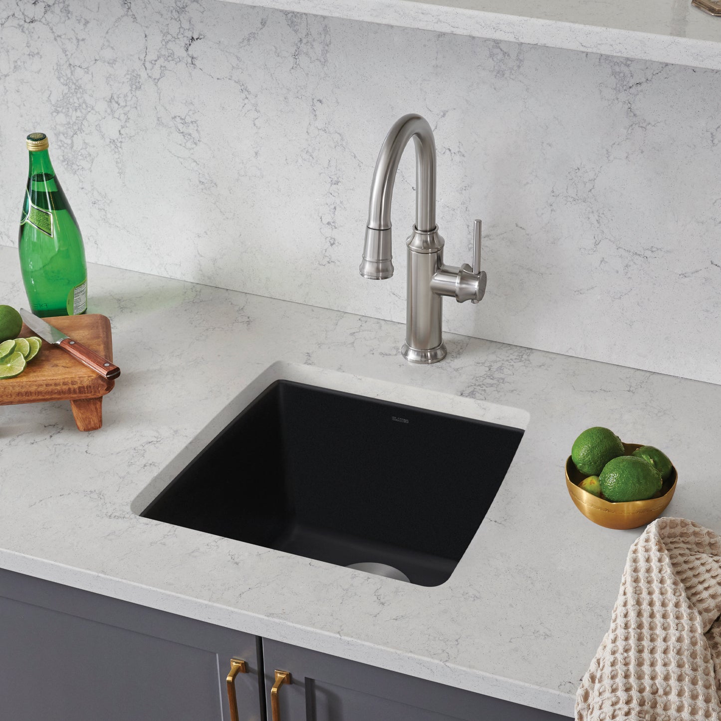Coal Black - BLANCO Performa SILGRANIT 17" Undermount Bar Sink