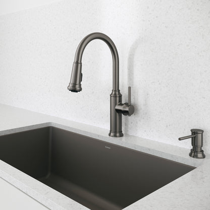 Volcano Gray - BLANCO Precis SILGRANIT 32" Super Single Undermount Kitchen Sink