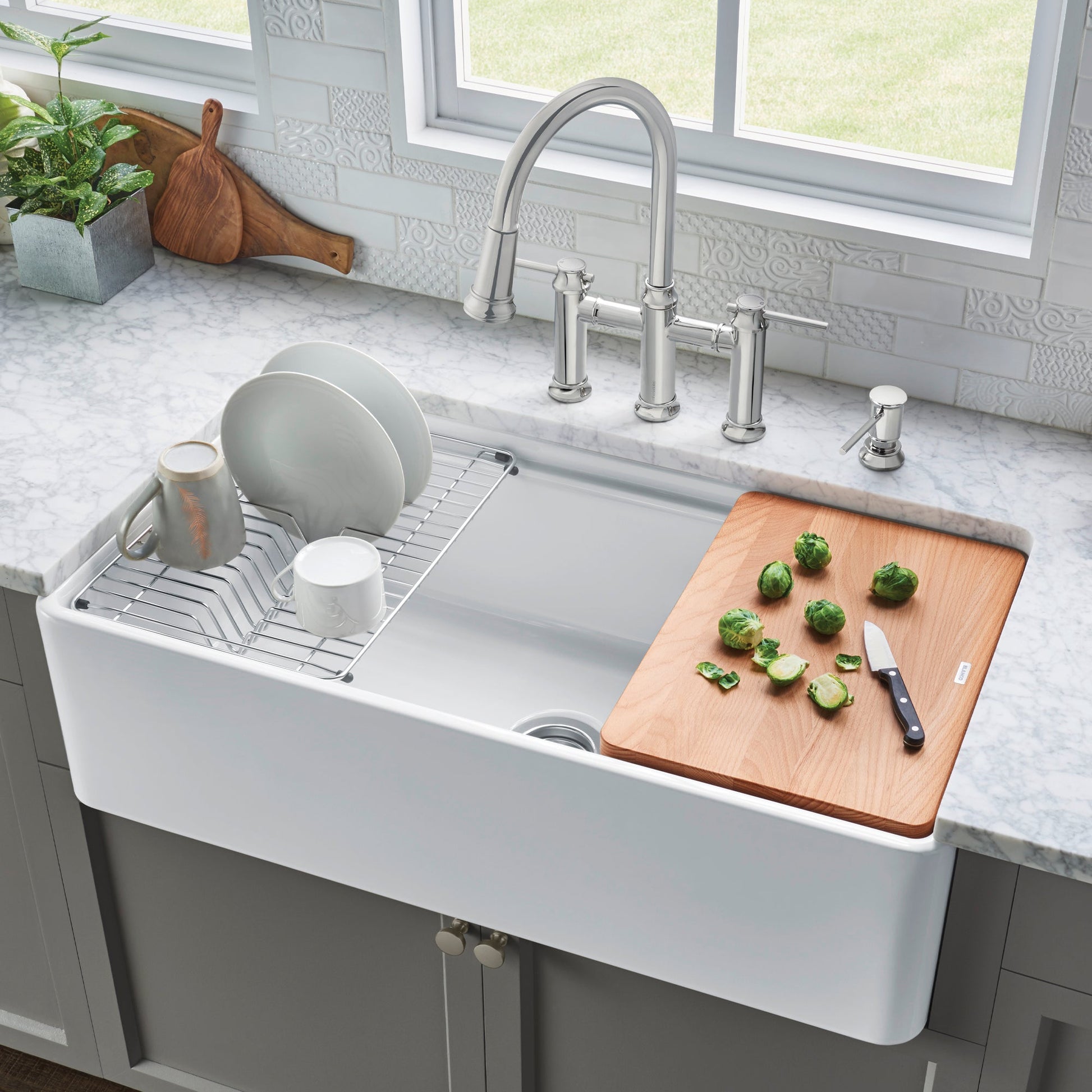 BLANCO Profina 36" Single Bowl Apron-Front Fireclay Farmhouse Sink