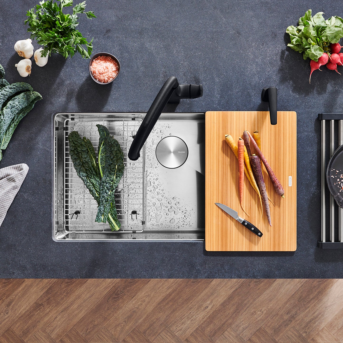 Ash Wood - BLANCO Quatrus Ash Compound Cutting Board
