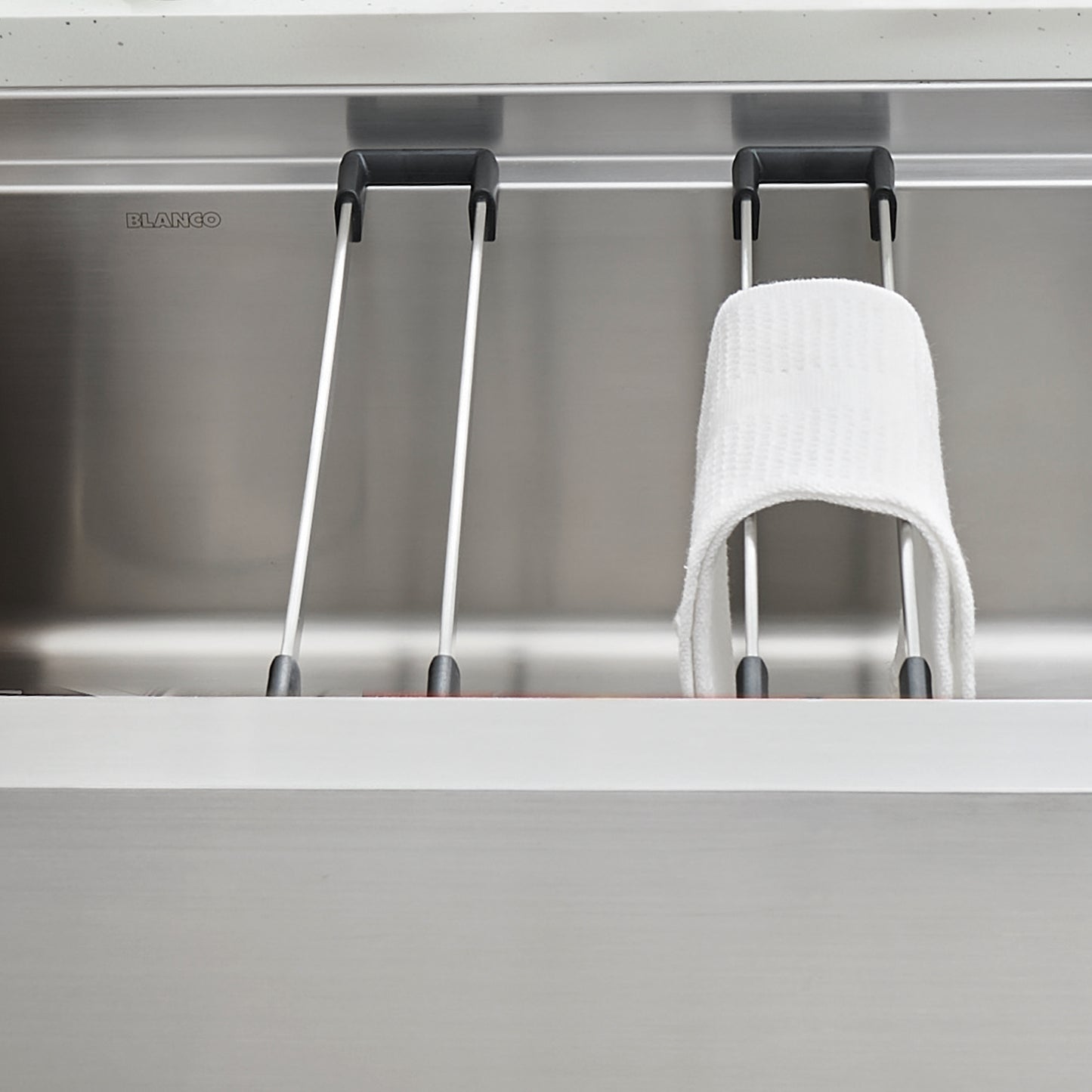 Stainless Steel - BLANCO Quatrus Ergon Sink Rails - Set of 2