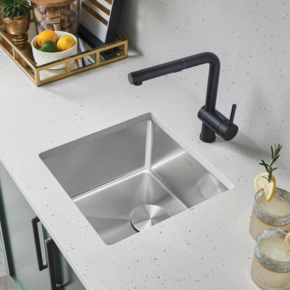BLANCO Quatrus R15 17" Undermount Stainless Steel Bar Sink