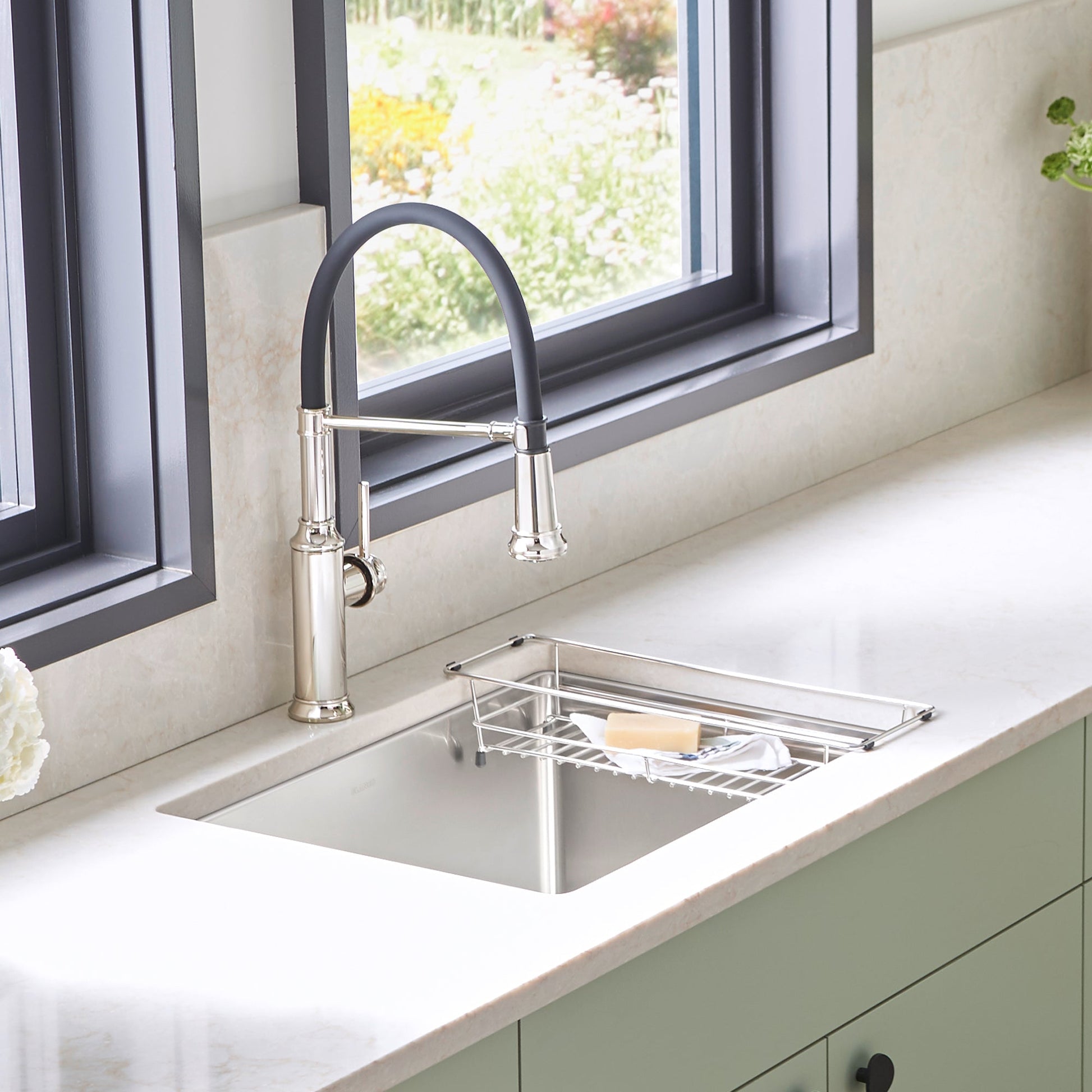 BLANCO Quatrus R15 25" Single Bowl Dual Mount Stainless Steel Laundry Sink